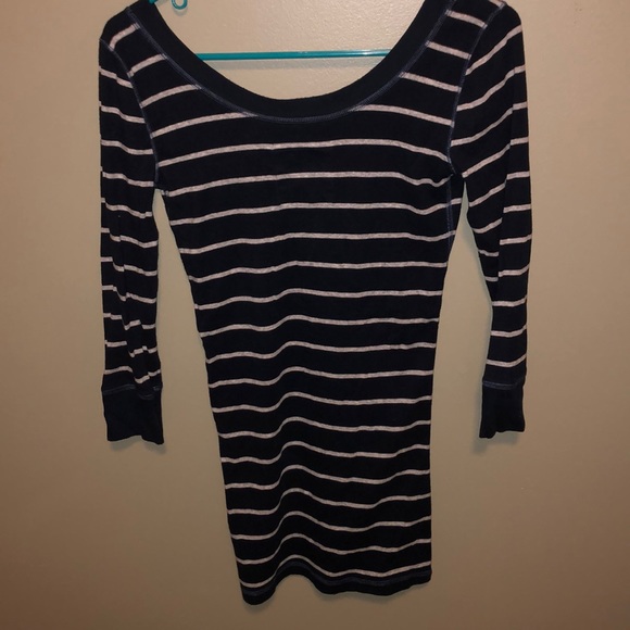 Striped tunic length top - Picture 2 of 2